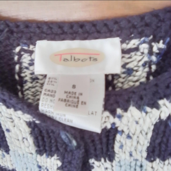 Talbot's silk blend cardigan sweater size small - Picture 3 of 3